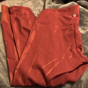 Lululemon Rust Red Leggings